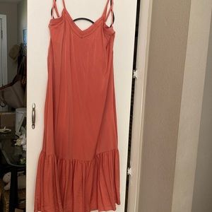Trina Turk coral maxi dress